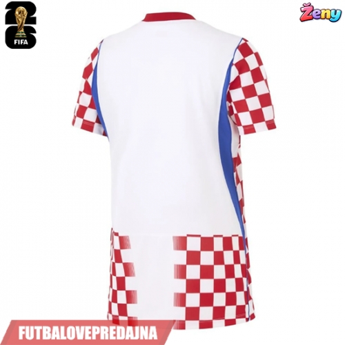Lacne Ženy Futbalové dres Chorvátsko MS 2026 Krátky Rukáv - Domáci